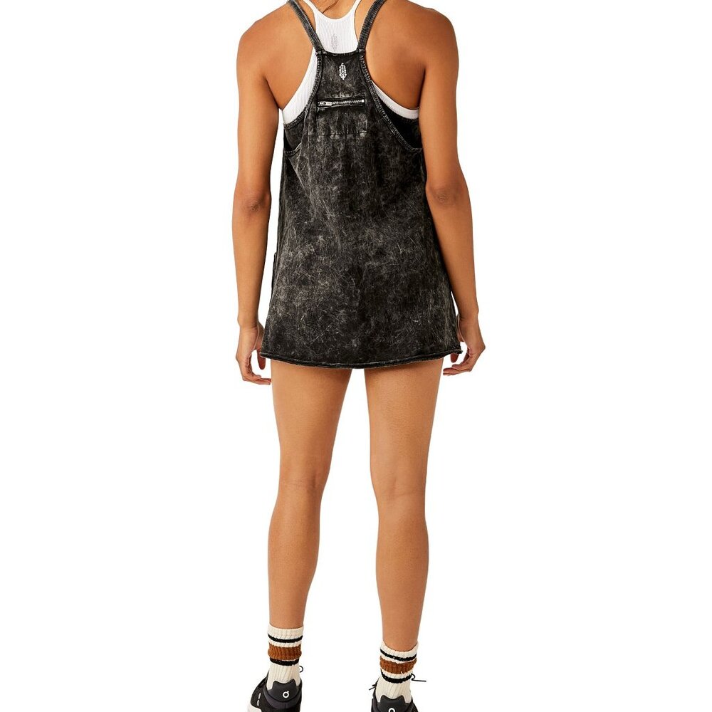 NWT FP Movement Hot Shot Scoop Neck Sleeveless Patch Pocket Mini Dress - Picture 2 of 4